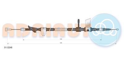 Cable Pull, parking brake ADRIAUTO 01.0246