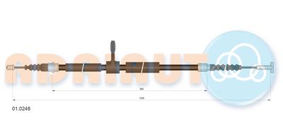 Cable Pull, parking brake ADRIAUTO 01.0248