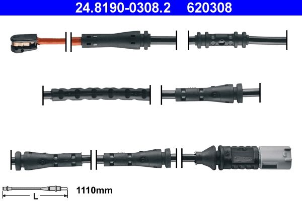 ATE 24.8190-0308.2 Warning Contact, brake pad wear