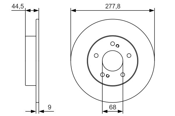 BOSCH 0 986 479 T86 Brake Disc