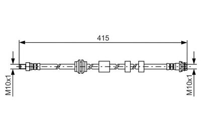 Brake Hose BOSCH 1 987 481 425