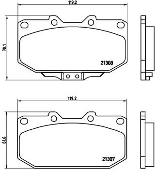 BREMBO P 56 025 Brake Pad Set, disc brake