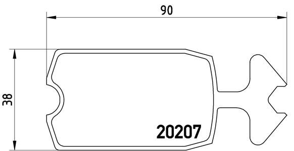 BREMBO P 61 002 Brake Pad Set, disc brake