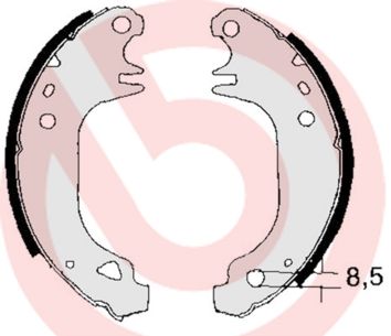 BREMBO S 68 517 Brake Shoe Set