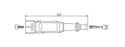 Plug, spark plug BREMI 13202/1