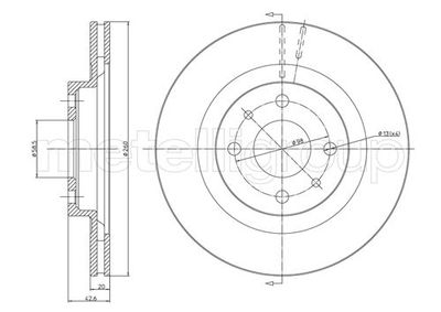 Brake Disc CIFAM 800-411