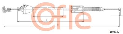 Accelerator Cable COFLE 10.0332