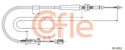 Accelerator Cable COFLE 10.1011