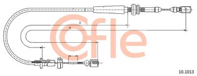 Accelerator Cable COFLE 10.1013