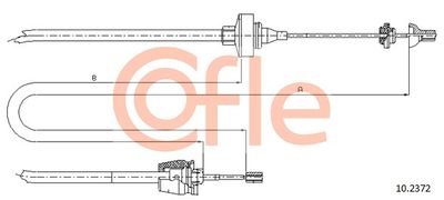 Cable Pull, clutch control COFLE 10.2372