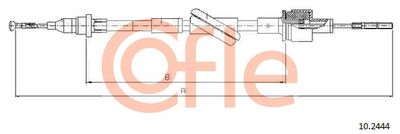 Cable Pull, clutch control COFLE 10.2444