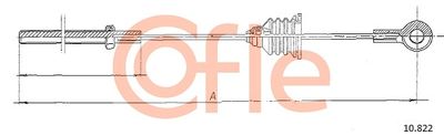 Cable Pull, parking brake COFLE 10.822
