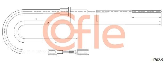 COFLE 92.1702.9 Cable Pull, clutch control