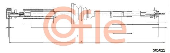 COFLE 92.S05021 Speedometer Cable