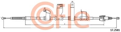 Cable Pull, parking brake COFLE 92.17.2581