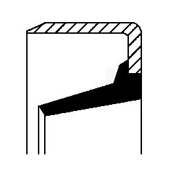 Shaft Seal, differential CORTECO 01015403B