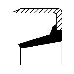 Shaft Seal, manual transmission CORTECO 01020437B