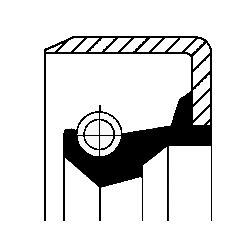 Shaft Seal, transfer case CORTECO 01026630B