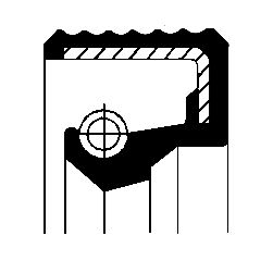 Shaft Seal, manual transmission CORTECO 01031611B