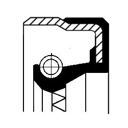 Shaft Seal, differential CORTECO 01036481B