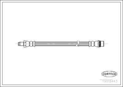 Brake Hose CORTECO 19018443