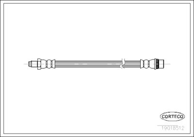 Brake Hose CORTECO 19018512