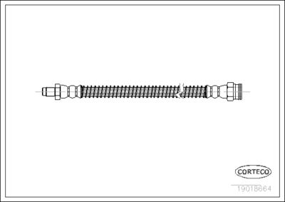 Brake Hose CORTECO 19018664