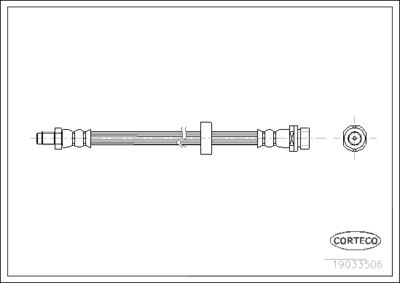 Brake Hose CORTECO 19033506