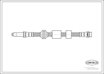 Brake Hose CORTECO 19033568