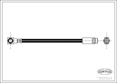 Brake Hose CORTECO 19034349