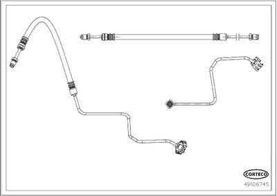 Brake Hose CORTECO 49106745