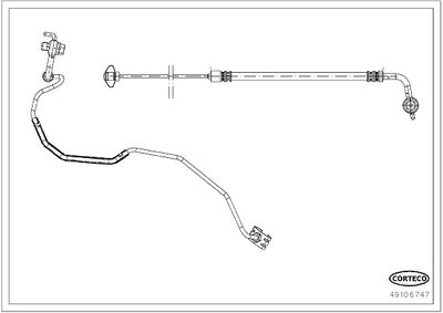 Brake Hose CORTECO 49106747