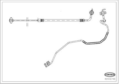 Brake Hose CORTECO 49106748