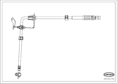 Brake Hose CORTECO 49106749