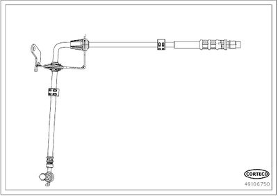 Brake Hose CORTECO 49106750