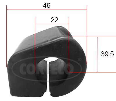 Mounting, stabiliser bar CORTECO 49371815