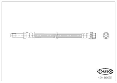 Brake Hose CORTECO 49416051