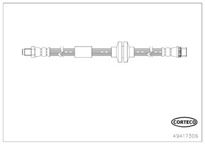 Brake Hose CORTECO 49417306