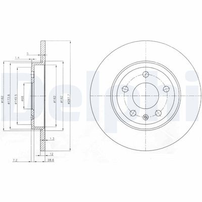 Brake Disc DELPHI BG3996