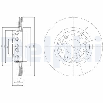 Brake Disc DELPHI BG4058