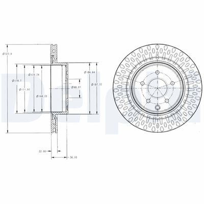 Brake Disc DELPHI BG4307