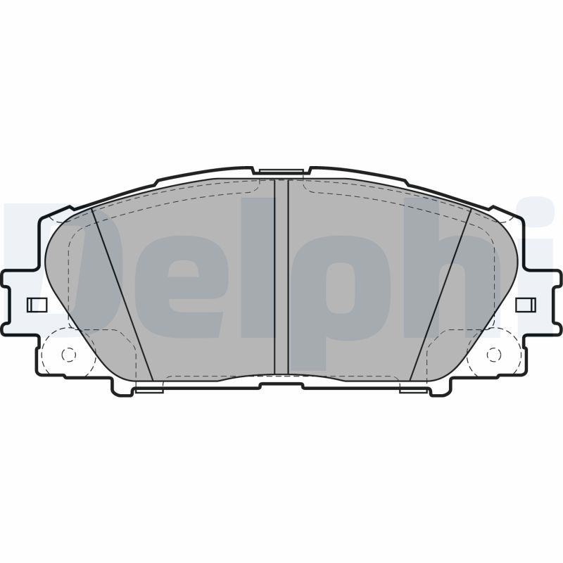 DELPHI LP2006 Brake Pad Set, disc brake