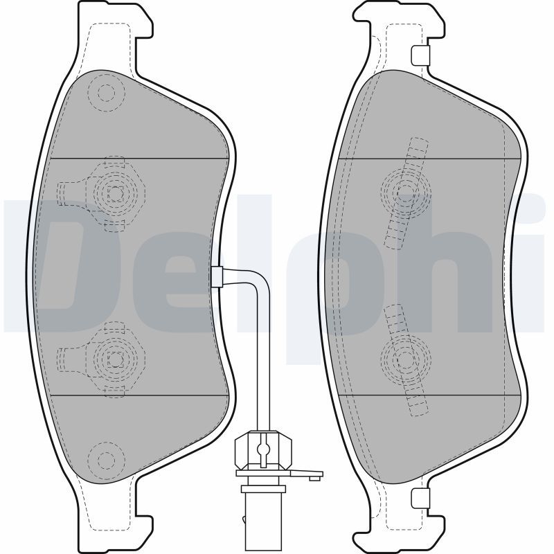 DELPHI LP2072 Brake Pad Set, disc brake