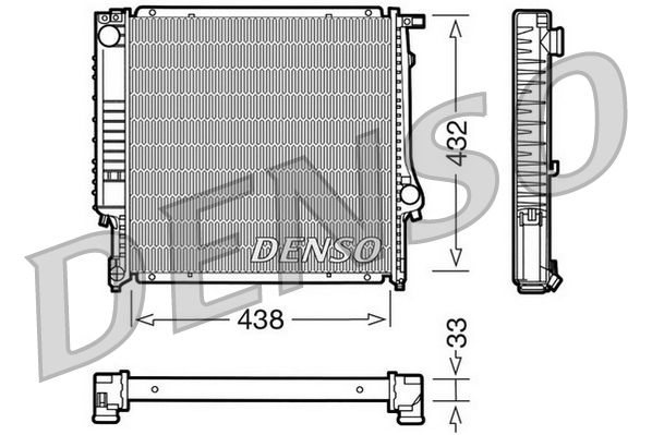 DENSO DRM05022 Radiator, engine cooling