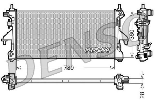 DENSO DRM21101 Radiator, engine cooling