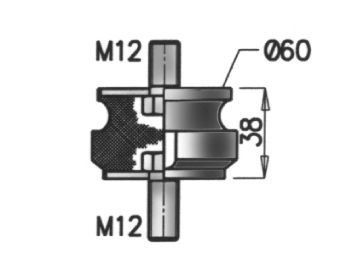 Rubber Strip, exhaust system DINEX 21820