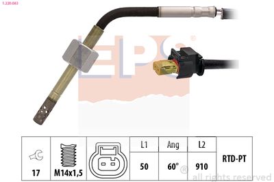 Sensor, exhaust gas temperature EPS 1.220.083