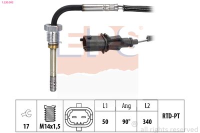 Sensor, exhaust gas temperature EPS 1.220.092