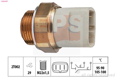 Temperature Switch, radiator fan EPS 1.850.697