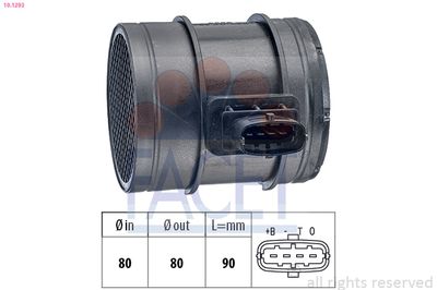 Mass Air Flow Sensor FACET 10.1293